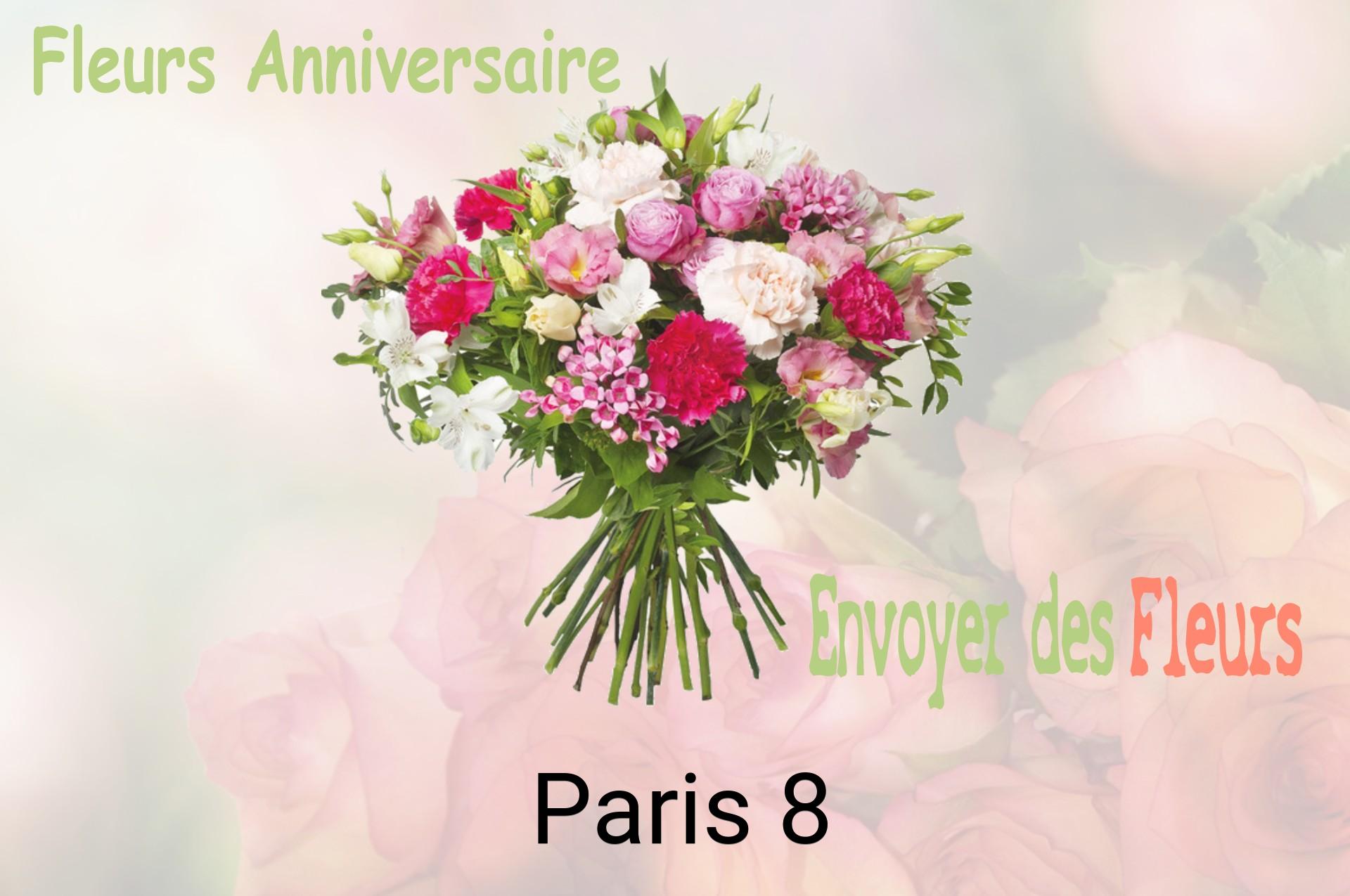 Bouquet de fleurs d’anniversaire livré à Paris-8