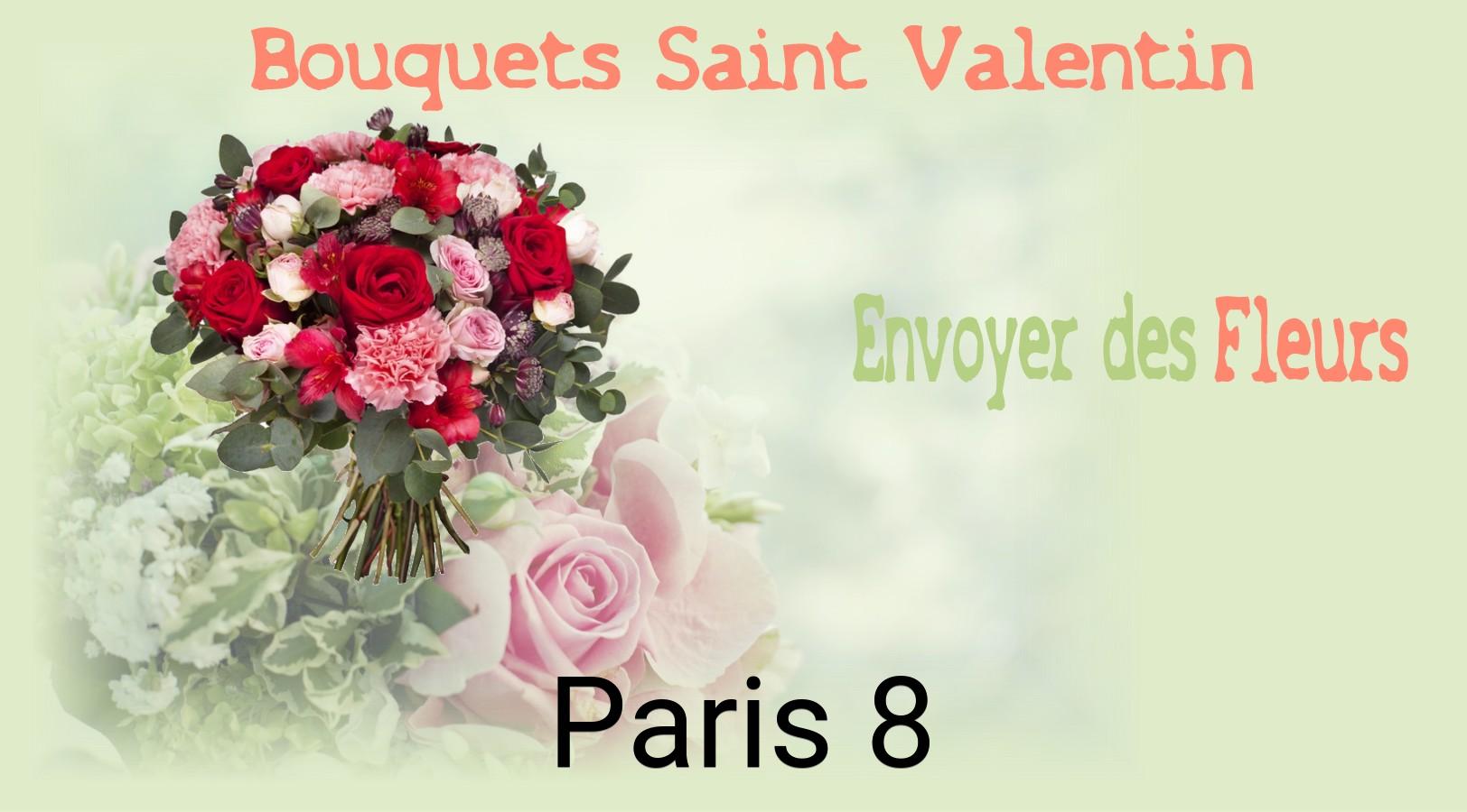 Roses de Saint-Valentin livrées à Paris-8